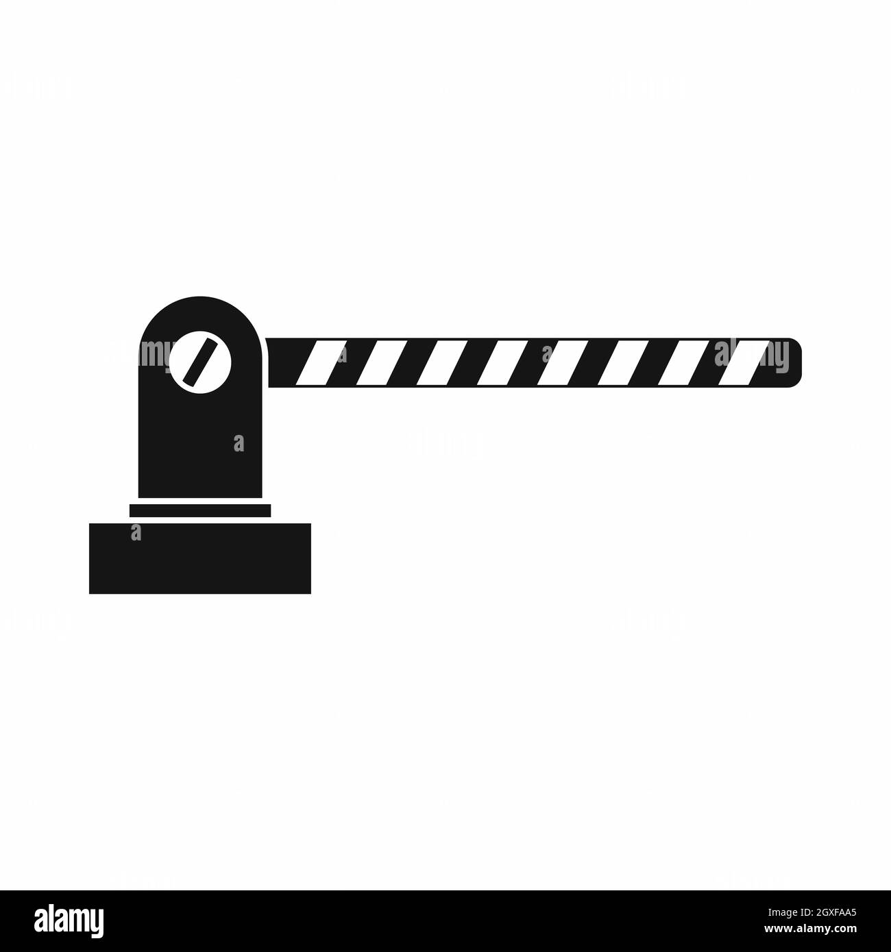 Parking barrier icon in simple style isolated on white background Stock ...