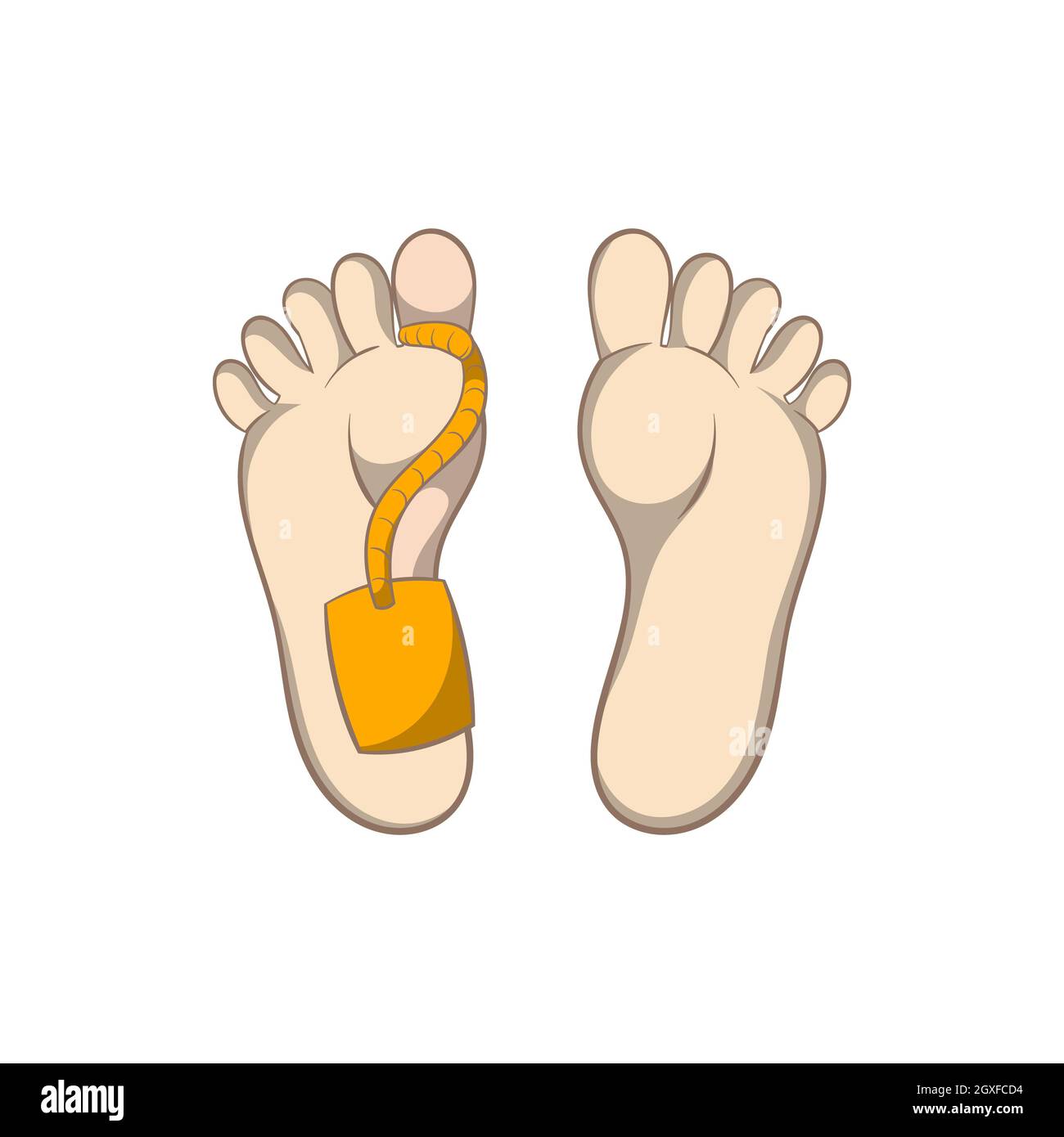Morgue toe tag Cut Out Stock Images & Pictures - Alamy