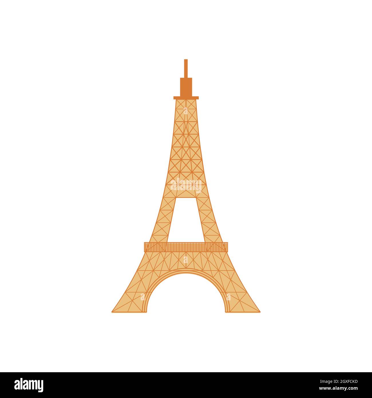 Eiffel Tower icon in cartoon style on a white background Stock Photo - Alamy Eiffel Tower icon in cartoon style on a white background Stock Photo - Alamy