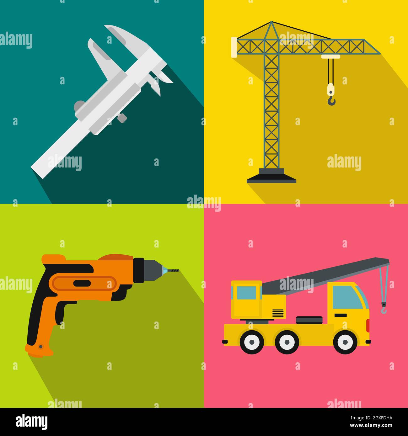 Flat banners set hi-res stock photography and images - Alamy