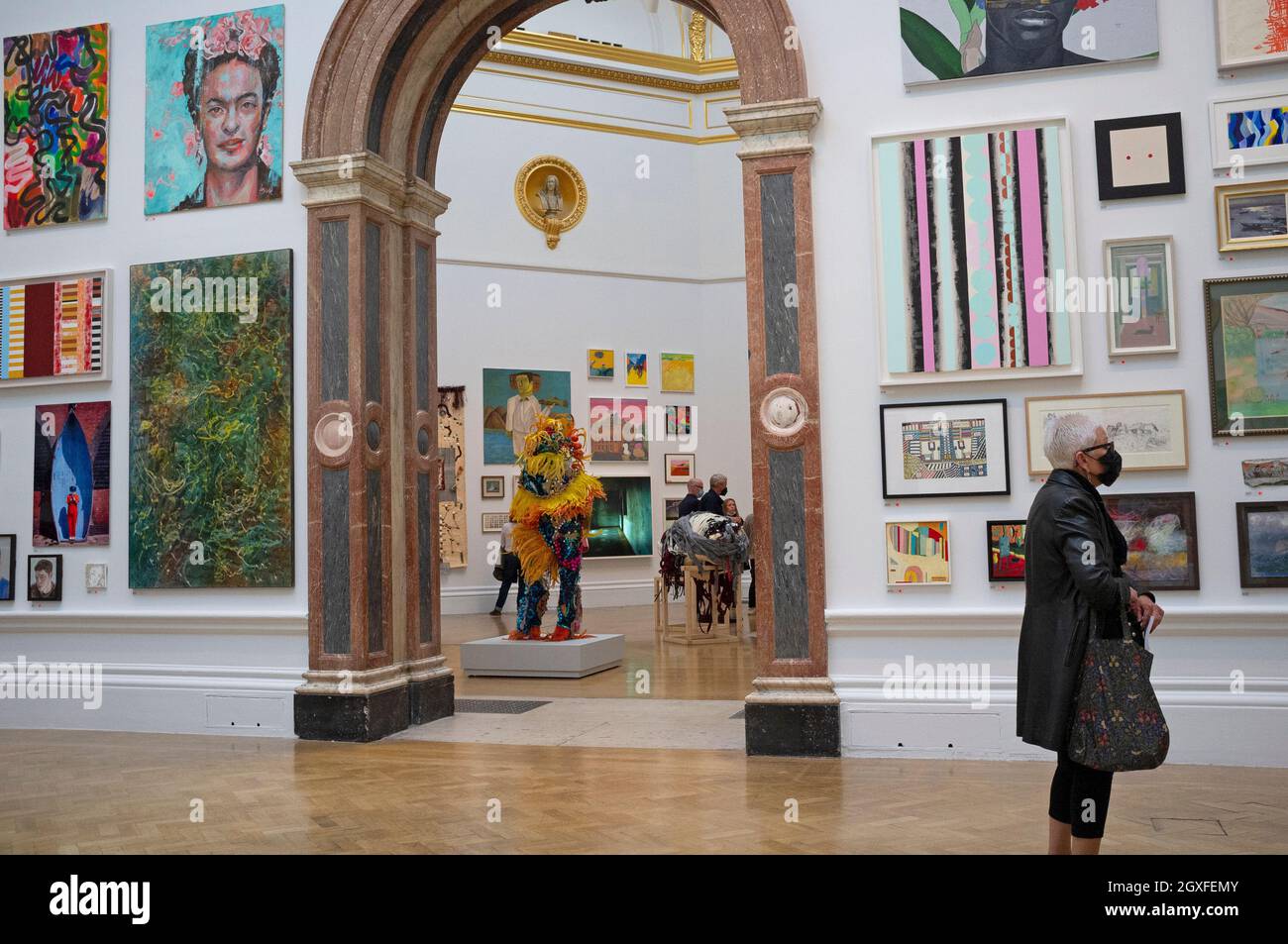 The Royal Academy Summer Exhibition in London Stock Photo Alamy