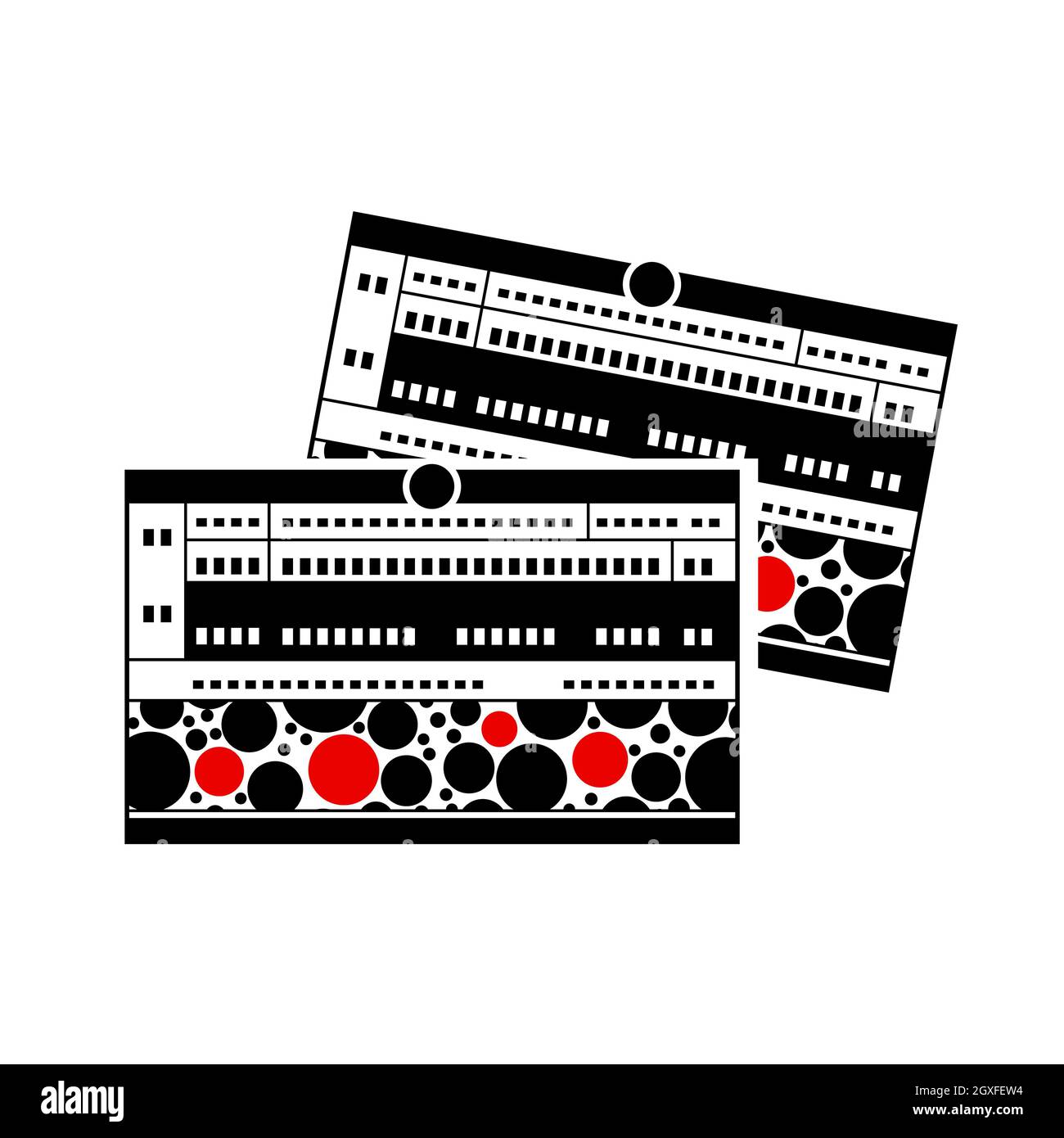 Train tickets icon in simple style isolated on white background Stock ...