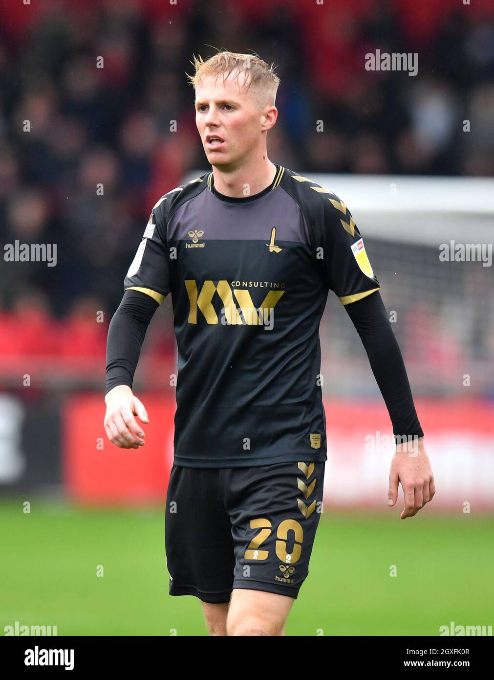 Charlton Athletic's Charlie Kirk during the Sky Bet League One match at Highbury Stadium, Fleetwood. Picture date: Saturday October 2, 2021. Stock Photo