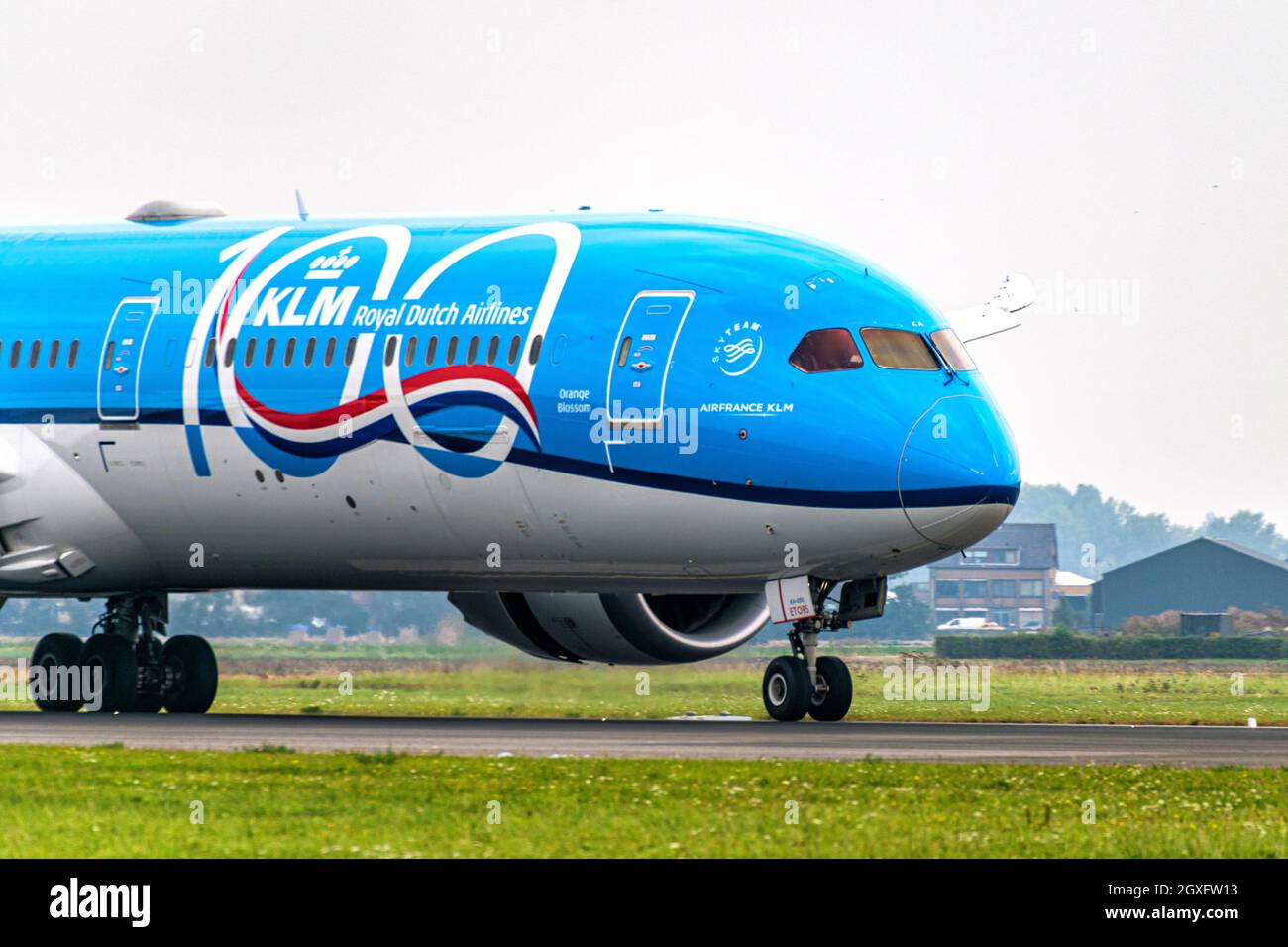 KLM Boeing 787 100 years livery Stock Photo