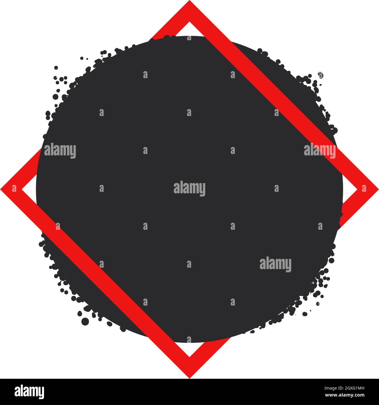 square and circular frame isolated icon Stock Vector Image & Art - Alamy