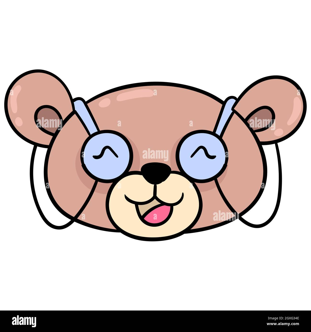 Cartoon teddy bear head hi-res stock photography and images - Alamy