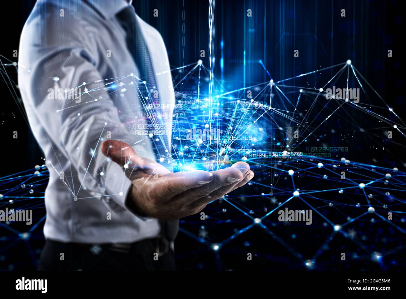 Interconnection Concept Concept of interconnection spheres connected each other. System of ...