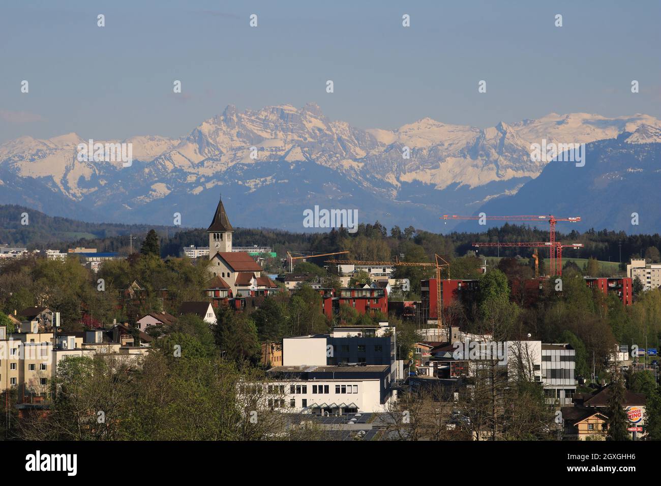 Wetzikon, town in Zurich Canton, Switzerland. Stock Photo