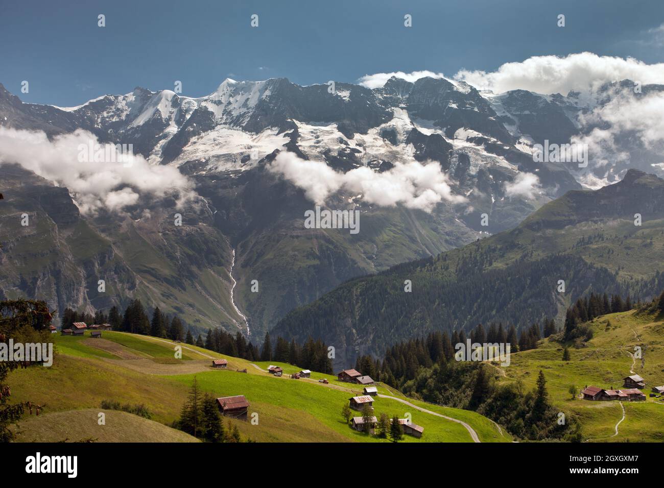 Lauterbrunnen Wall Stock Photo