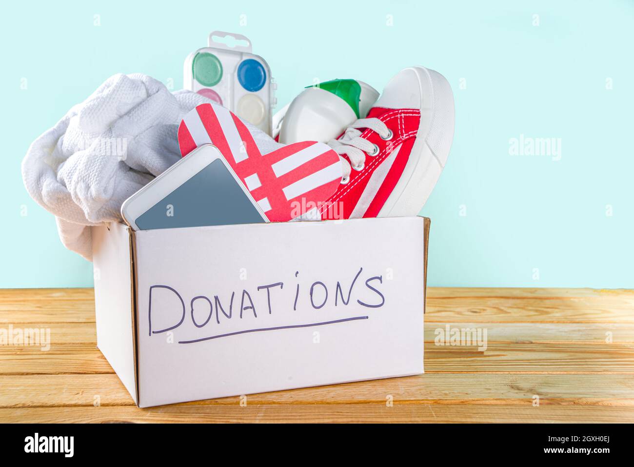 Donation box. Charity box. Xo live box. Charity box. Charity box.