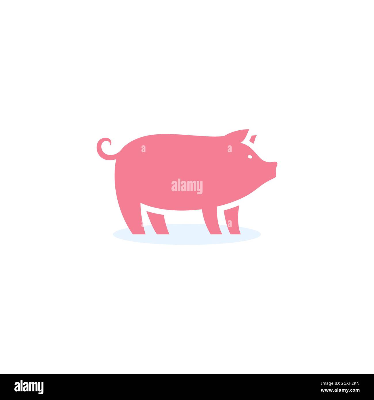 Pig symbol Template vector icon illustration design Stock Photo