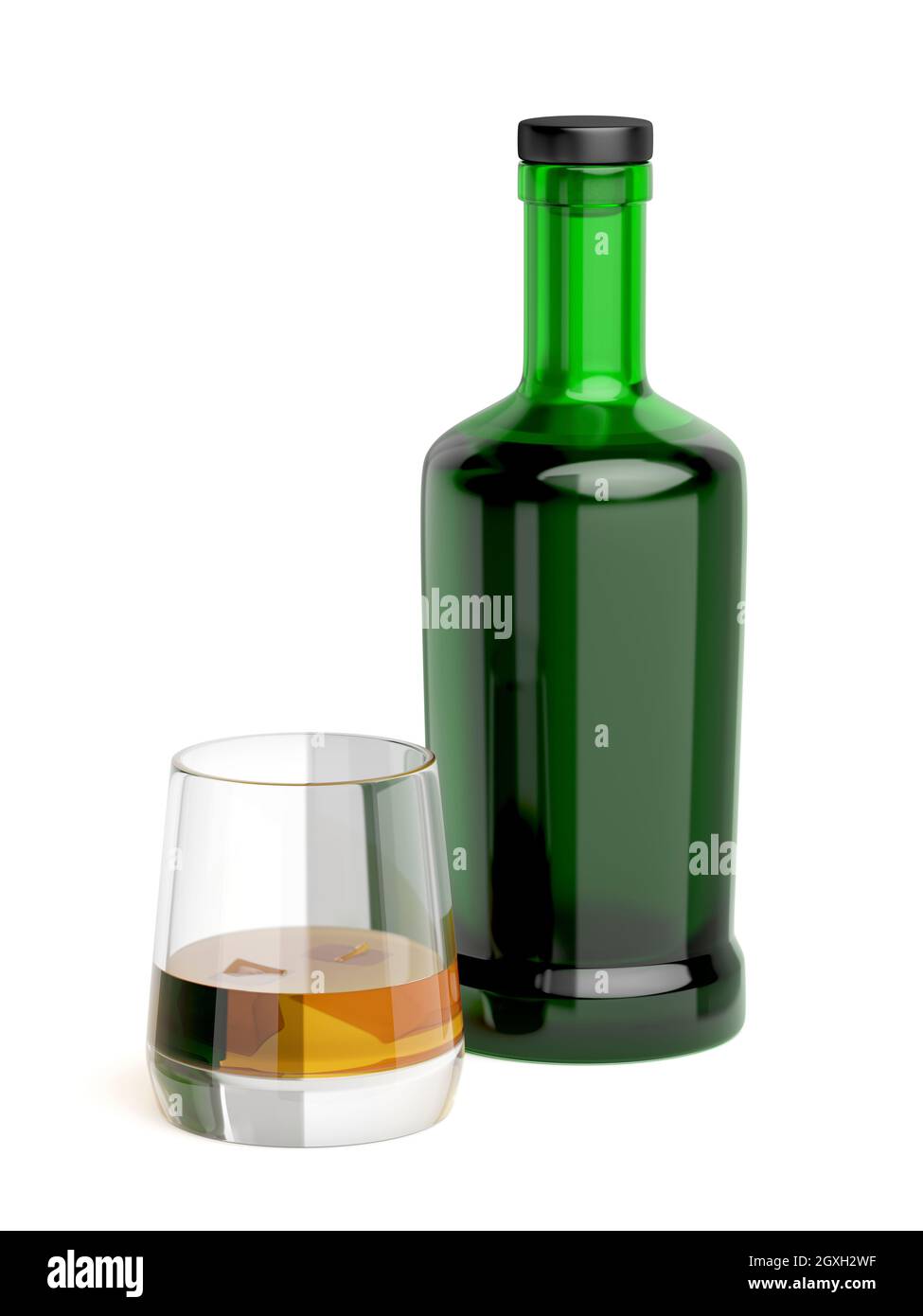 Green Whiskey Bottle Stock Photos and Pictures - 7,608 Images