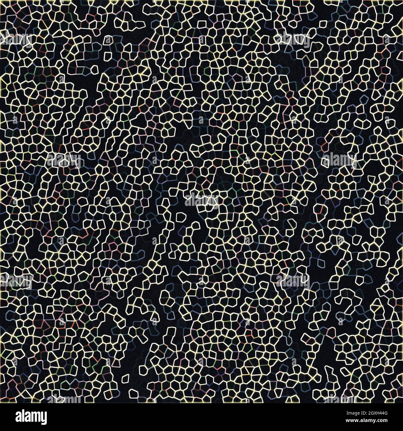 Neon stlye irregular geometric shapes motif pattern Stock Photo Alamy