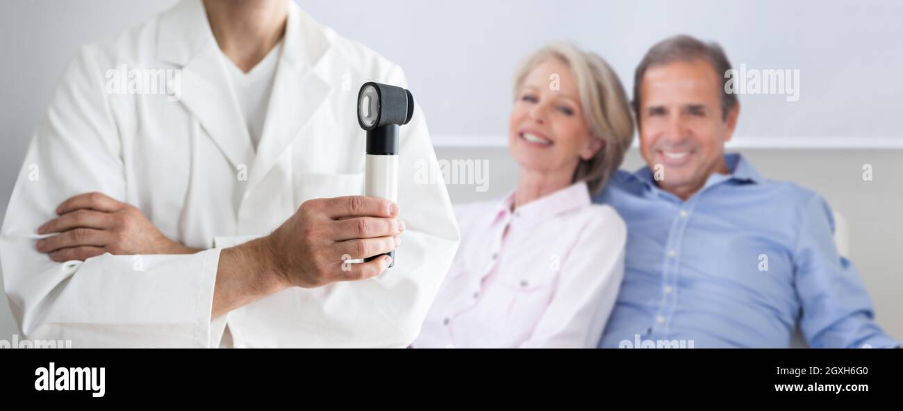 Skin Acne Dermatologist Doctor Before Allergy And Pigment Test Stock