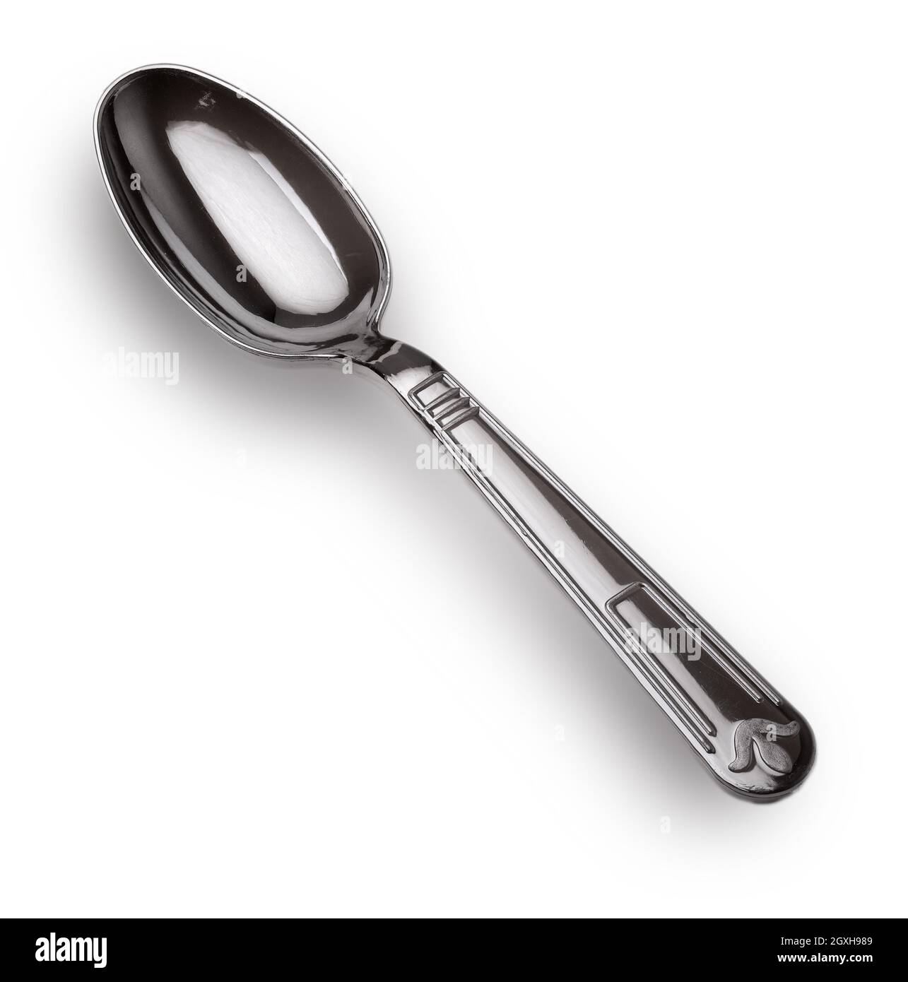 teaspoon on white background with clipping path Stock Photo