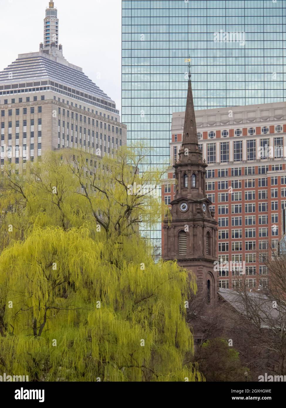 Architecture in Back Bay Boston Massachusetts Stock Photo Alamy