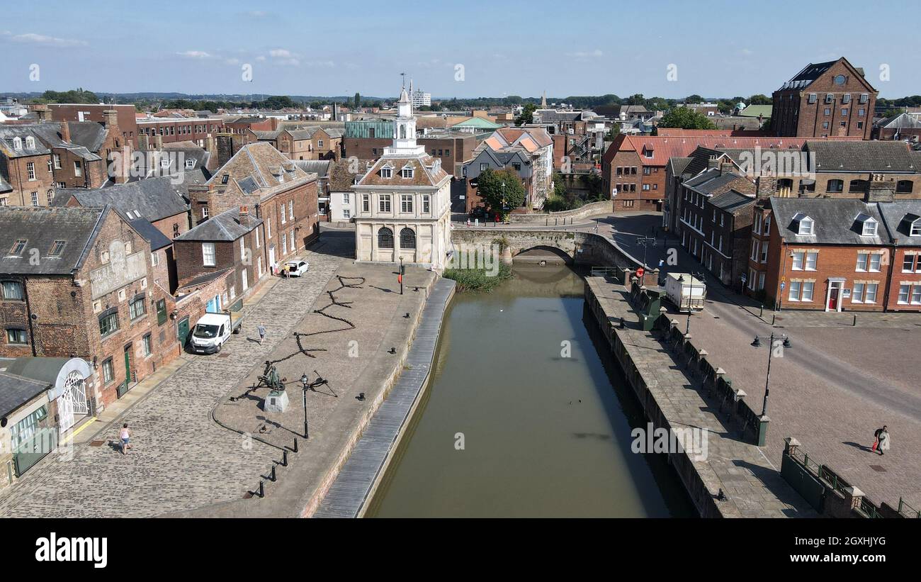 Kings Lynn Norfolk Aerial view Stock Photo - Alamy