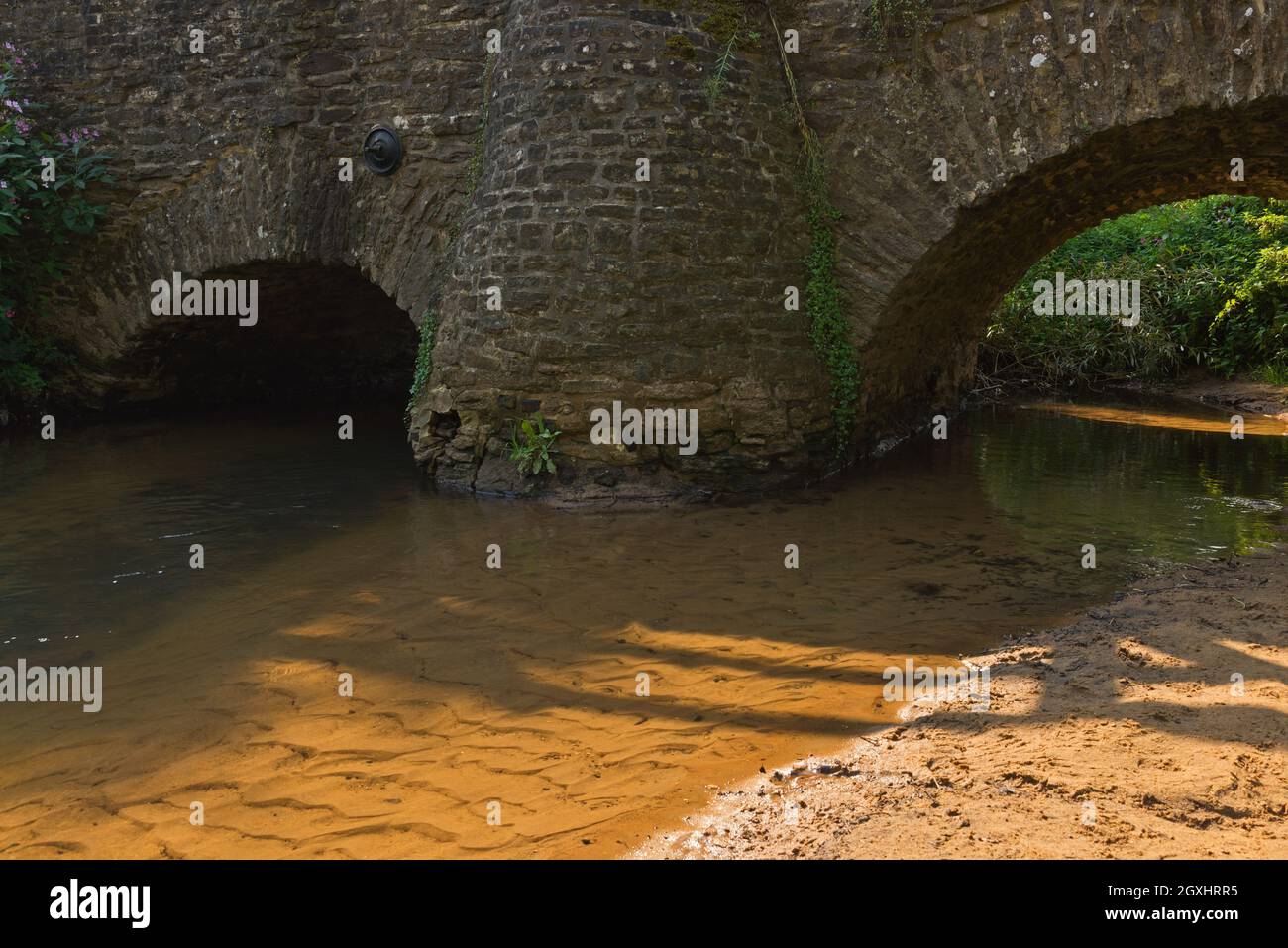 13th Century, Bargate and local sandstone built, multi span, Eashing Bridges over the River Wey