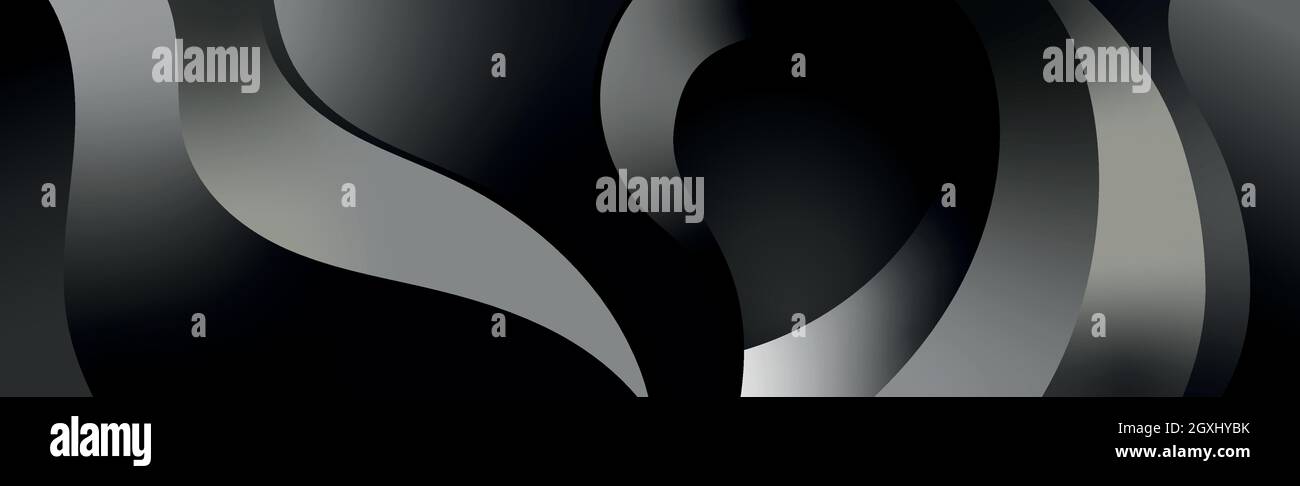 Abstract black background with gradient patterns - Vector illustration ...
