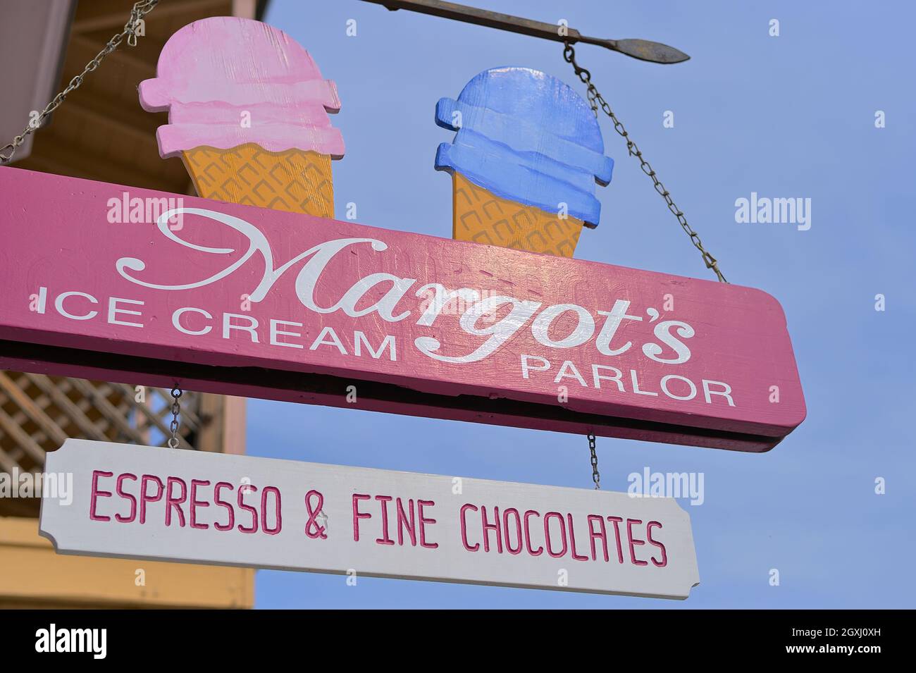 Margot's Ice Cream in the historic downtown of San Juan Bautista, CA