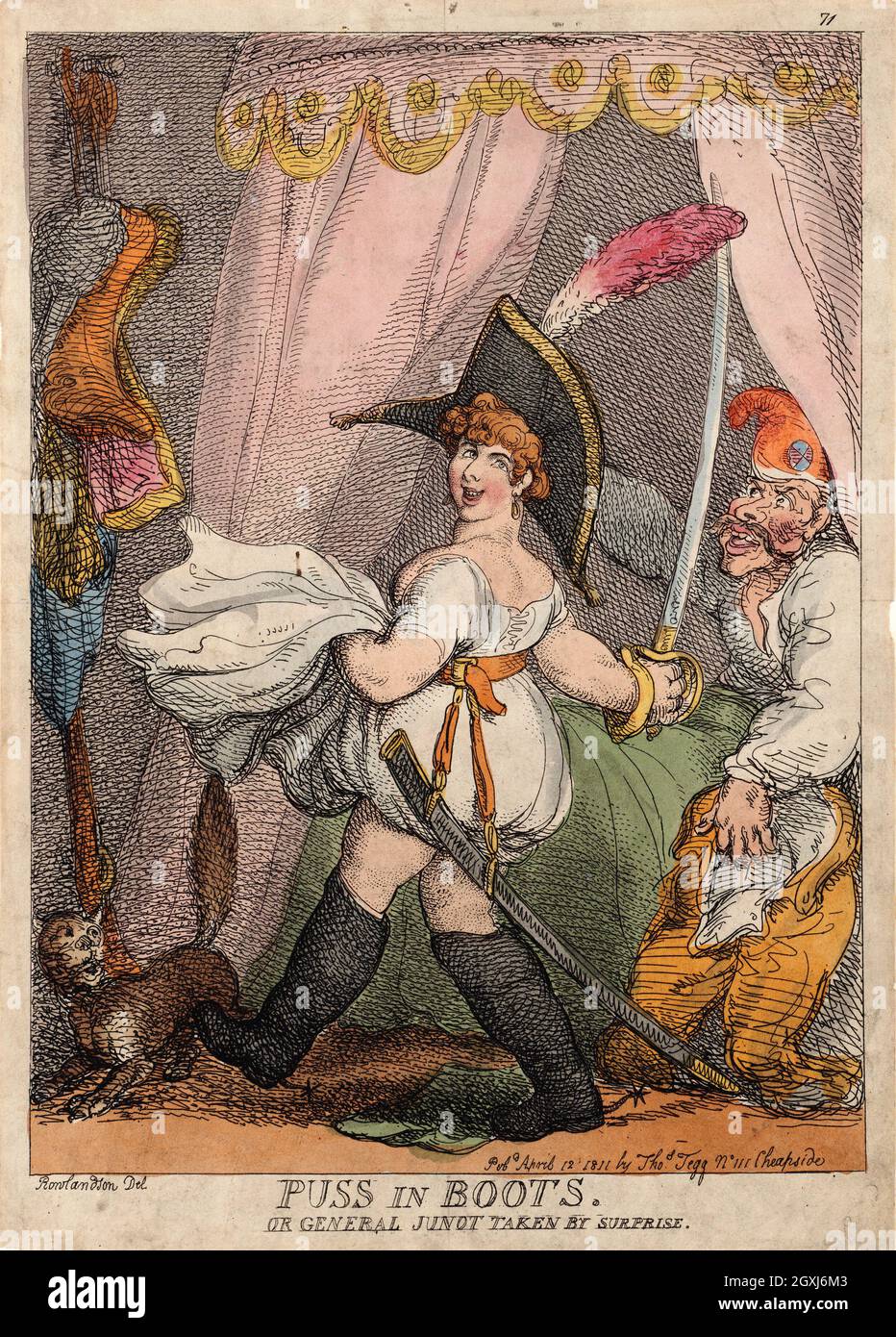 Artist: Thomas Rowlandson (1756-1827) an English artist and caricaturist of the Georgian Era. A social observer, he was a prolific artist and print maker.  Credit: Thomas Rowlandson/Alamy Stock Photo