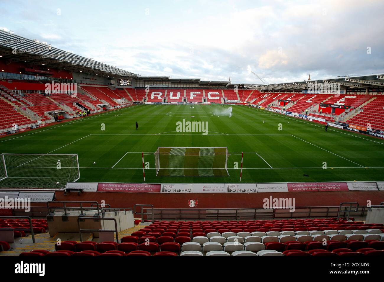 General interior view of The New York Stadium, home stadium of Rotherham United Stock Photo Alamy