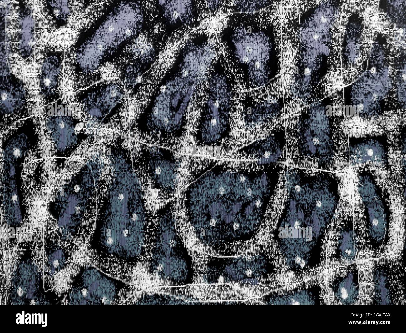 Digital abstract irregular lines motif grunge texture pattern background Stock Photo