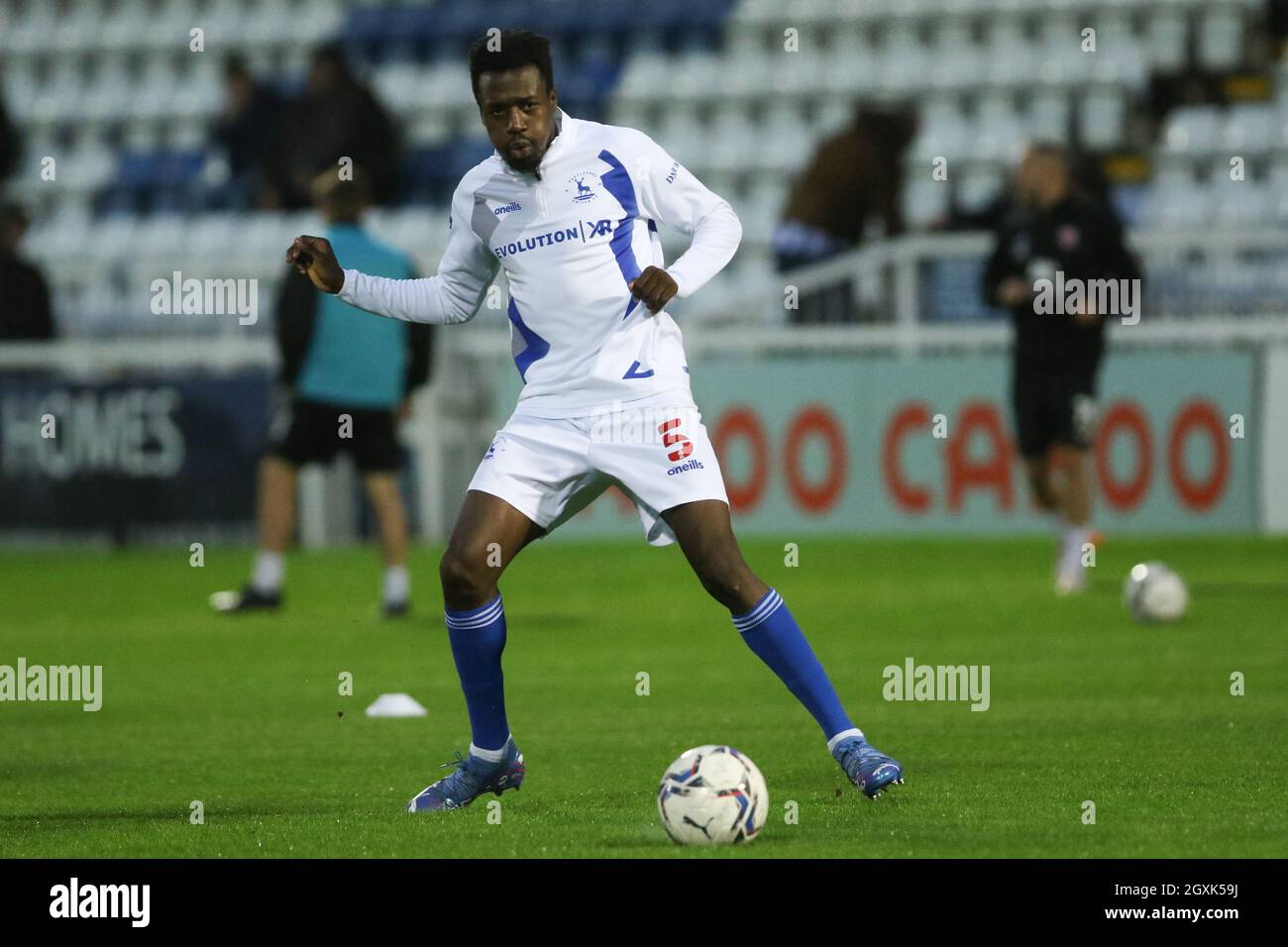 Timi Odusina of Hartlepool United during the Vanarama National