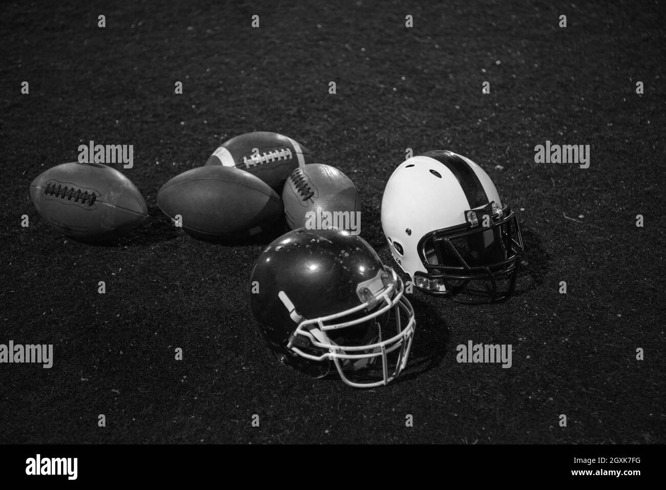 Collegiate football team Black and White Stock Photos & Images - Alamy