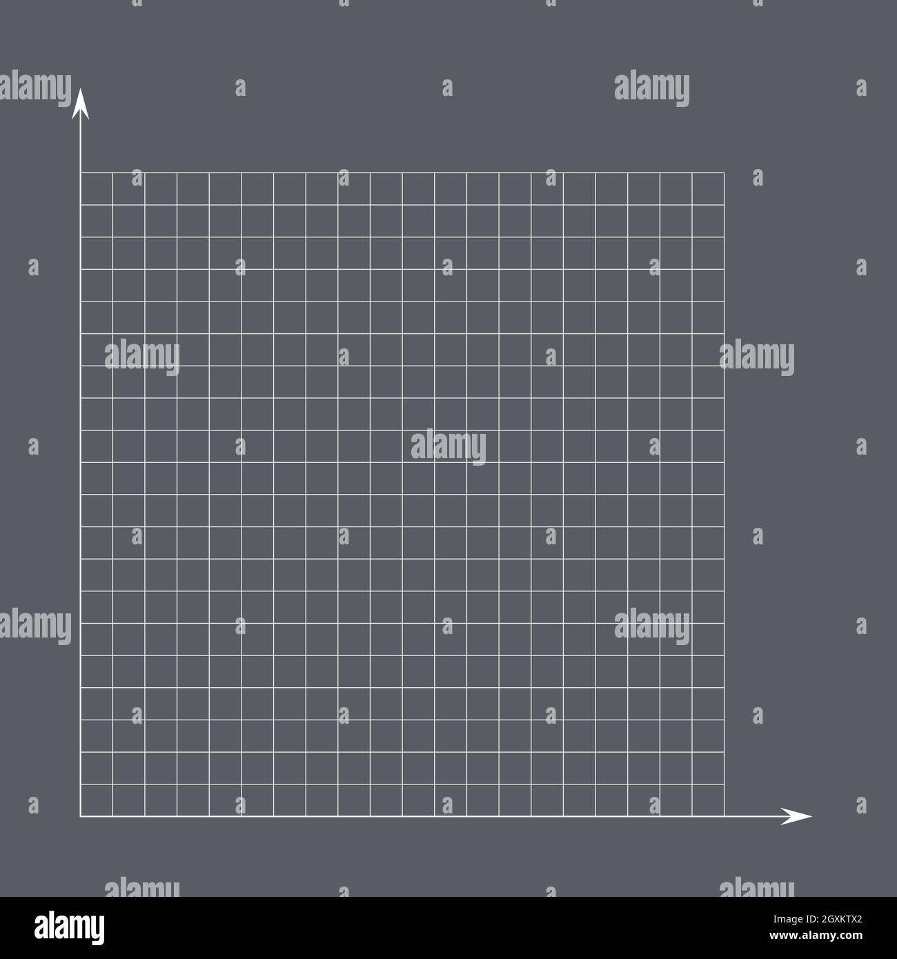 Grid paper. Mathematical graph. Cartesian coordinate system with xaxis