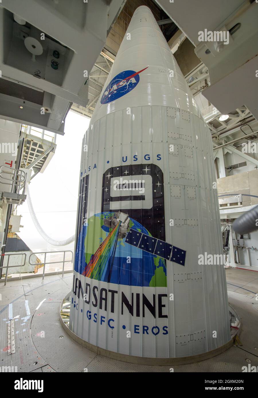 The United Launch Alliance Atlas V rocket and the NASA Landsat 9