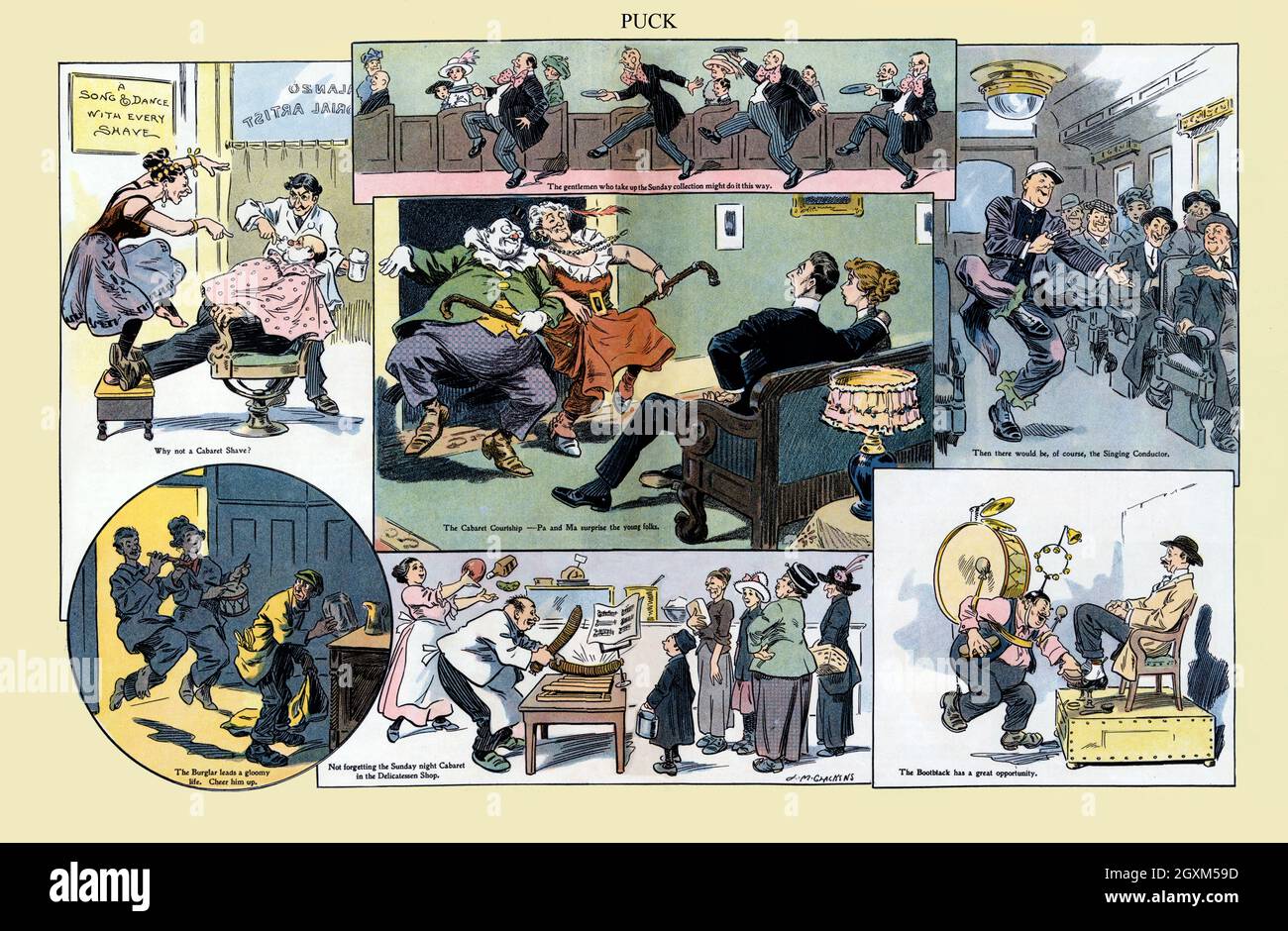 The novelty of the cabaret meal has worn off Stock Photo Alamy