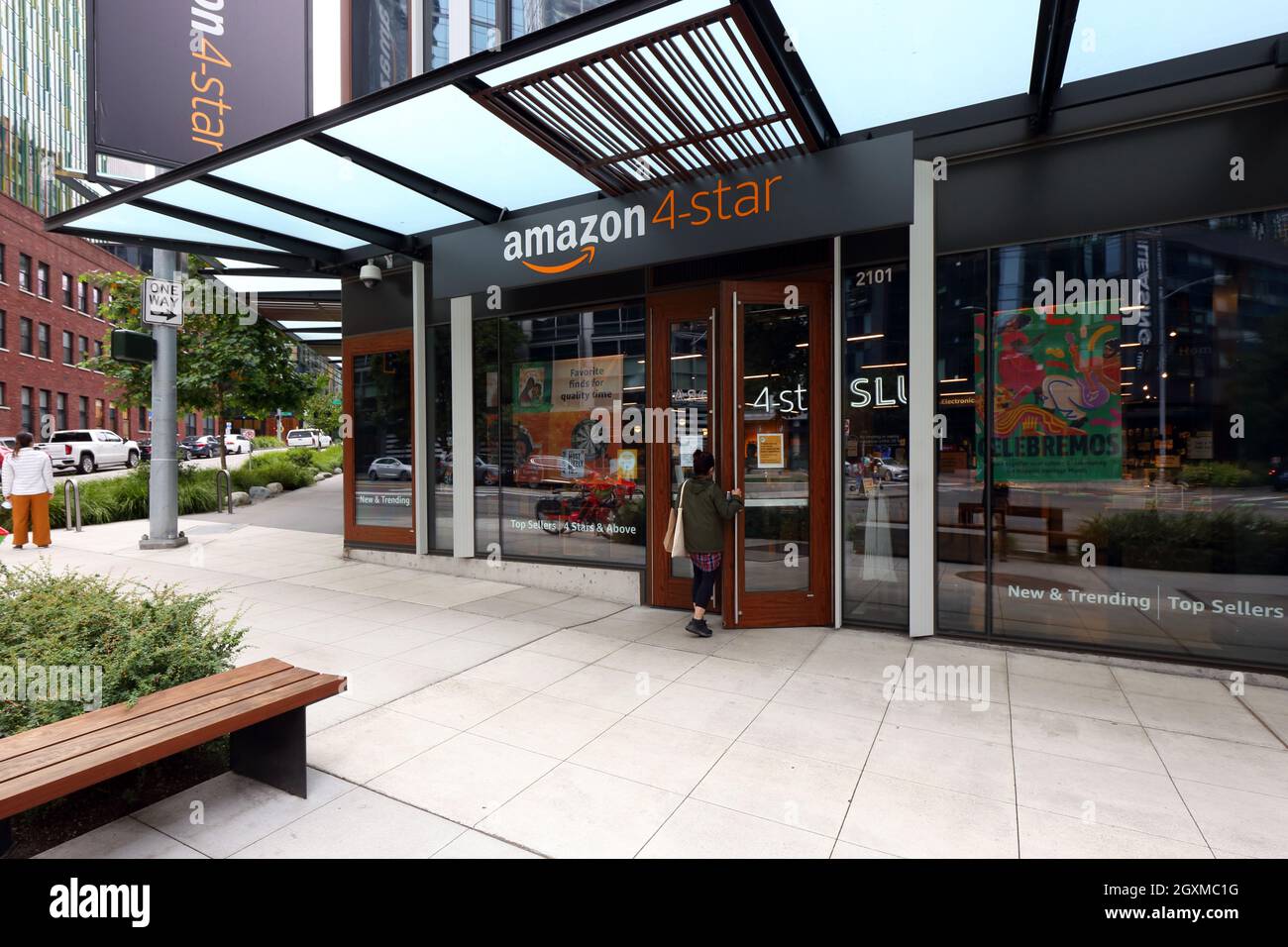 [historical storefront] Amazon 4-Star, 2101 Westlake Ave, Seattle storefront photo of an eclectic goods store in the South Lake Union, Washington Stock Photo