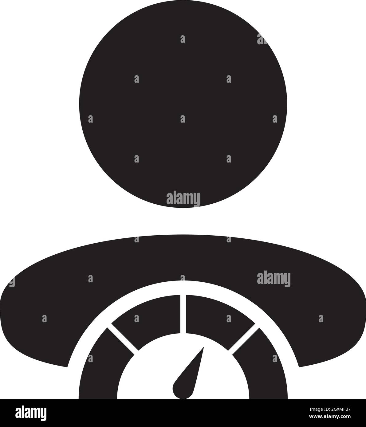 Social score icon score meter vector male user person profile avatar ...