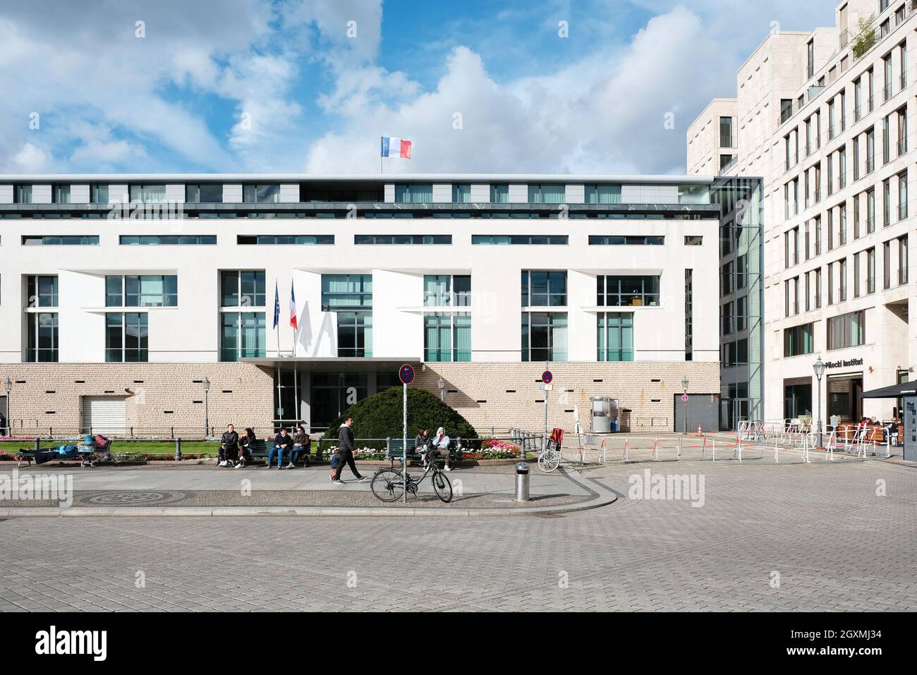 Berlin Germany September 30 2021 French Embassy On Pariser Platz berlin-germany-september-30-2021-french-embassy-on-pariser-platz