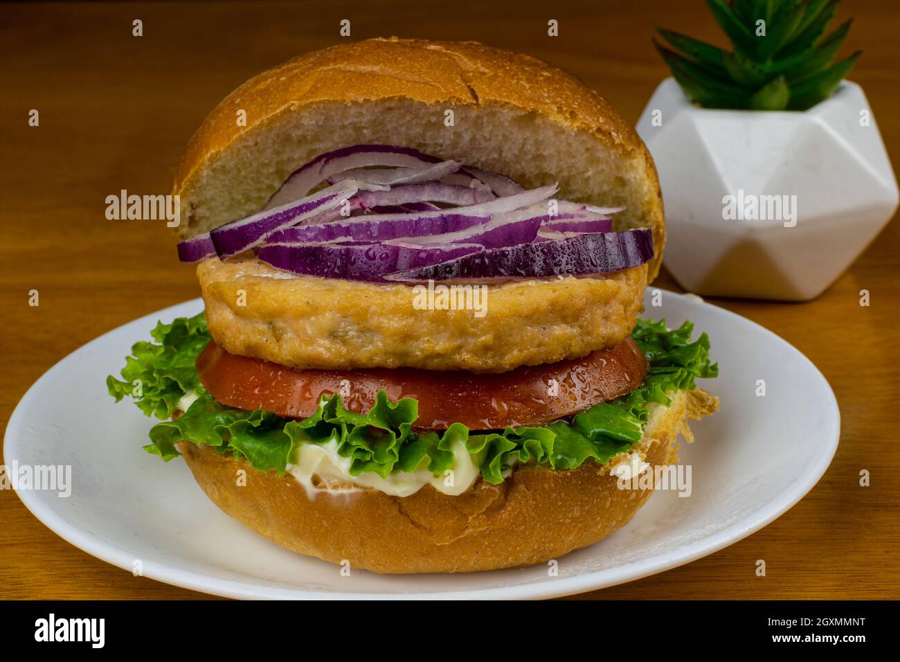 Brioche burger onions hires stock photography and images Alamy