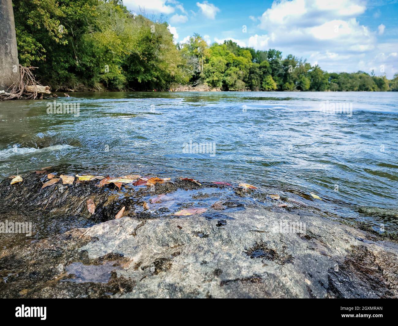 Tranquil Scene on River in North Carolina. Stock Photo
