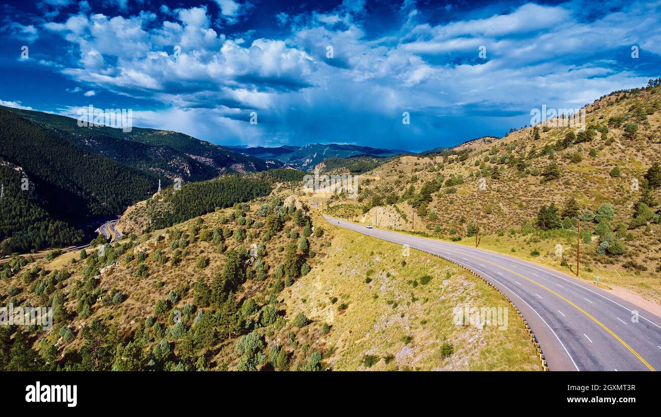 Open road through rocky hi-res stock photography and images - Alamy