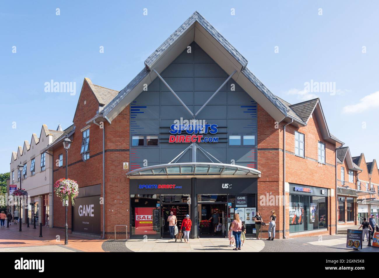 Sports Direct sportswear store, Henblas Street, Wrexham (Wrecsam), Wrexham County Borough, Wales, United Kingdom Stock Photo