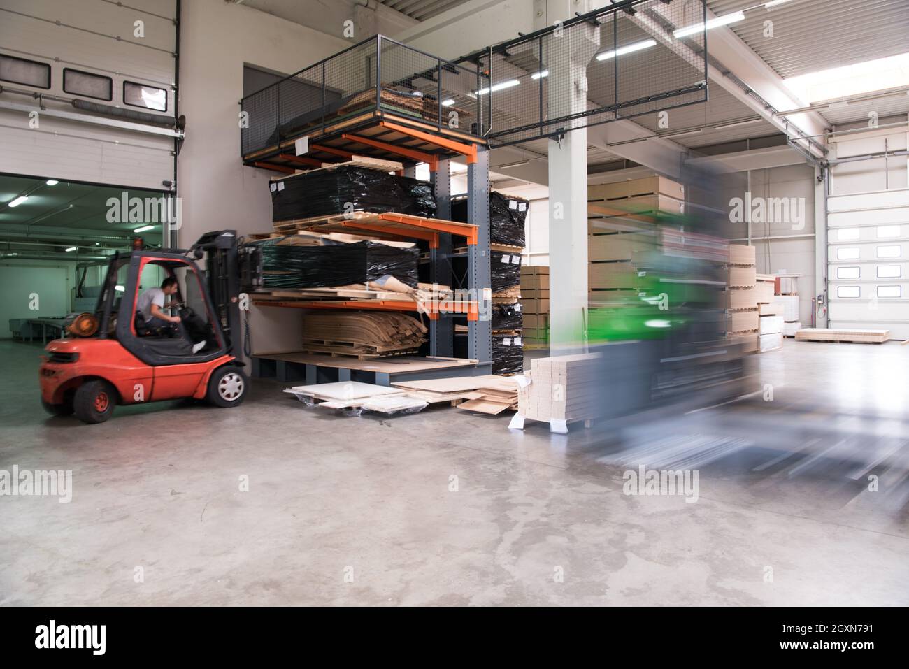 production Department at a furniture factory Stock Photo