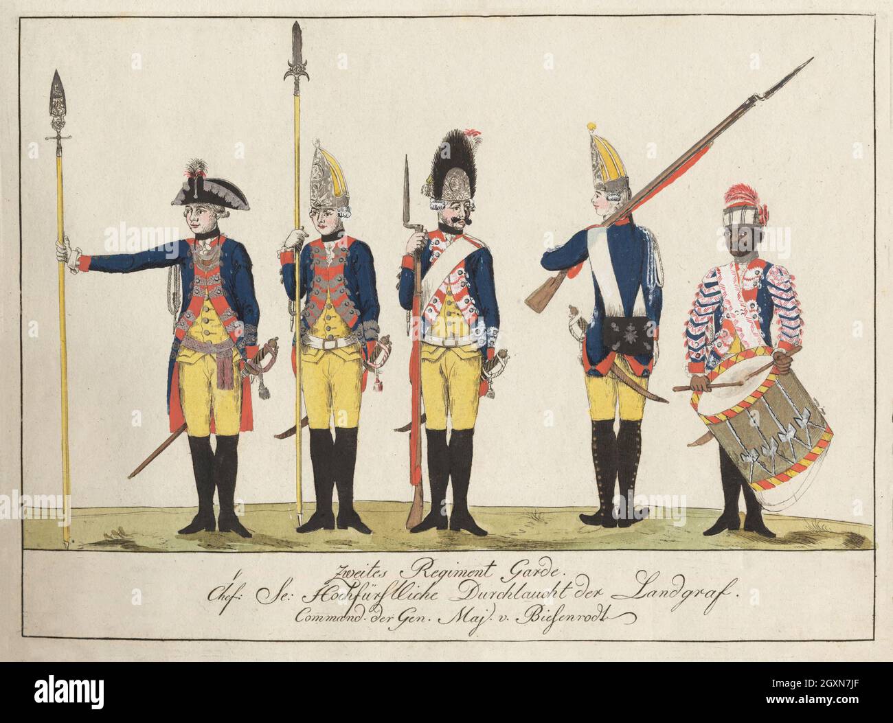 Zweites Regiment Garde Stock Photo Alamy