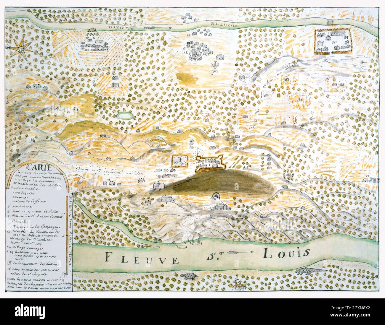 Map of Fort Panmure Stock Photo Alamy