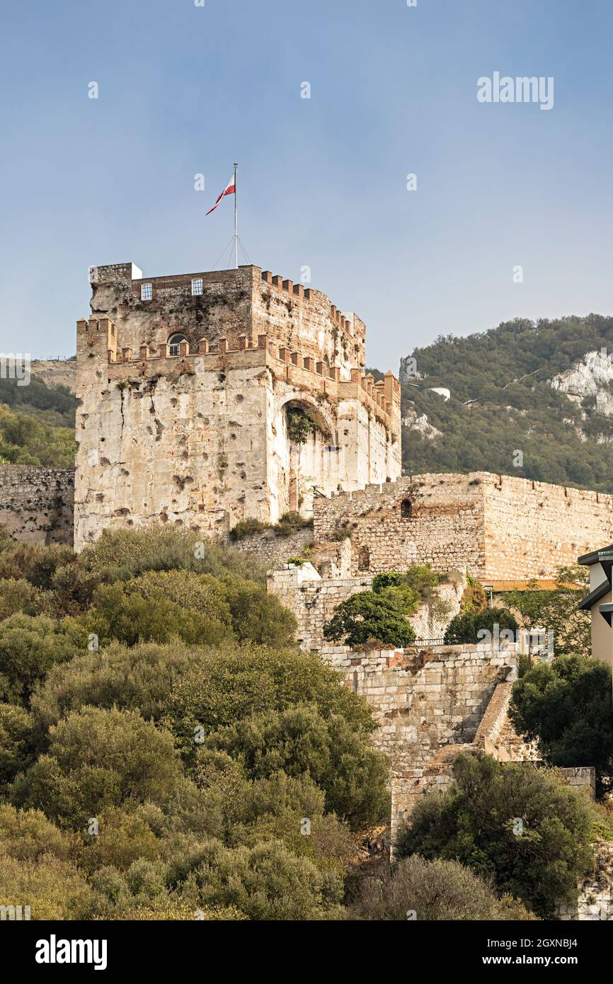 Moorish castle, Gibraltar Stock Photo Alamy