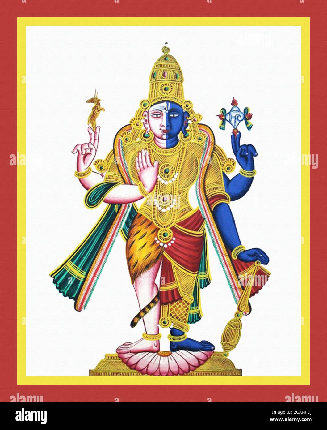 Shankaranarayana, a form of HariHara Stock Photo Alamy
