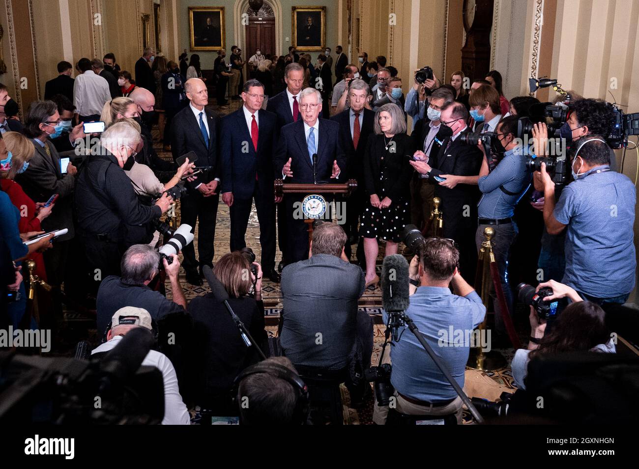 Washington, United States. 05th Oct, 2021. Senate Minority Leader Mitch ...