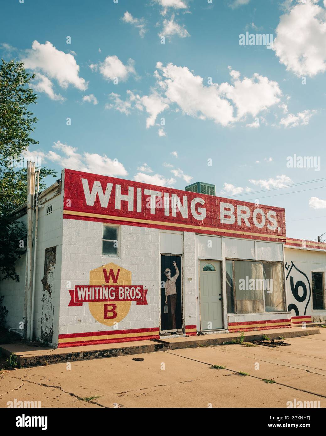 Old Whiting Bros gas station, on Route 66 in Tucumcari, New Mexico
