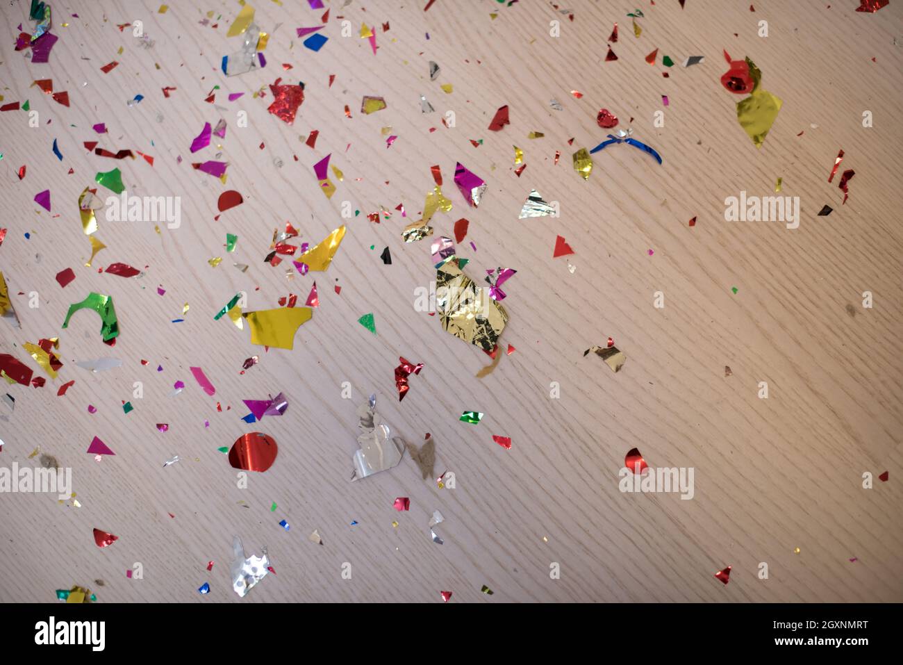 Confetti wooden floor in hi-res stock photography and images - Alamy