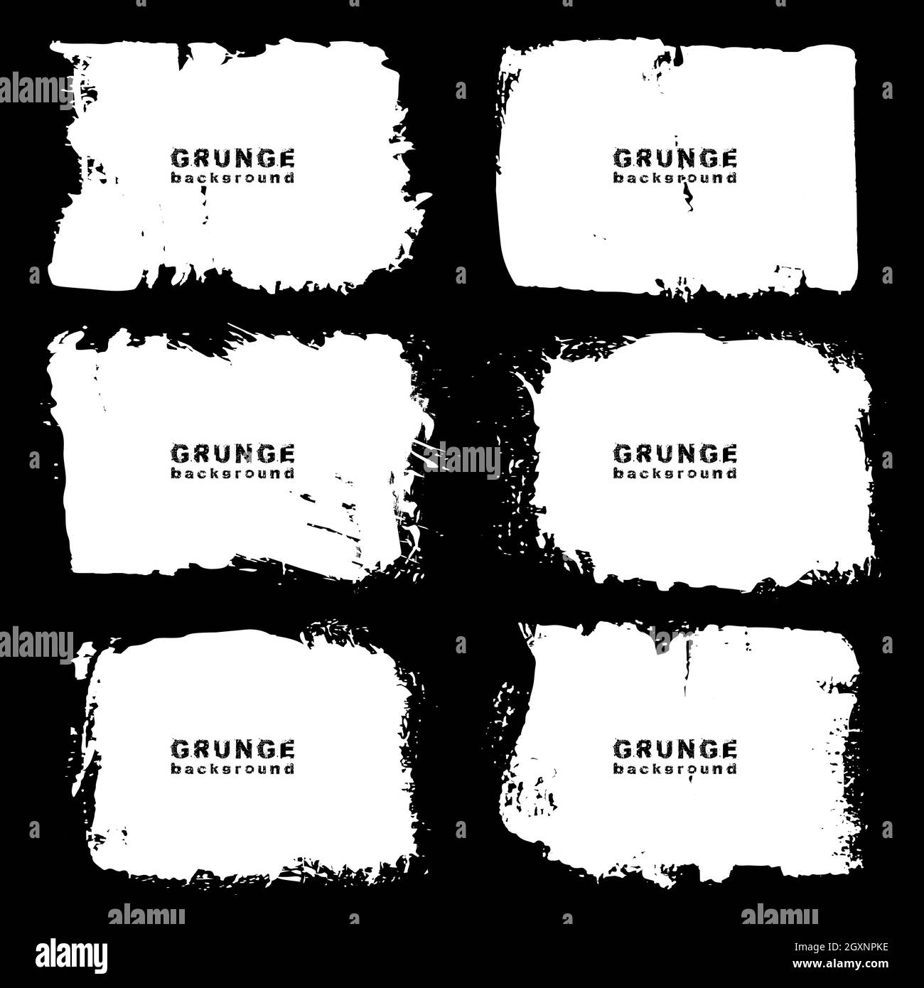 Set of white paint grunge urban background. Vector illustration ...