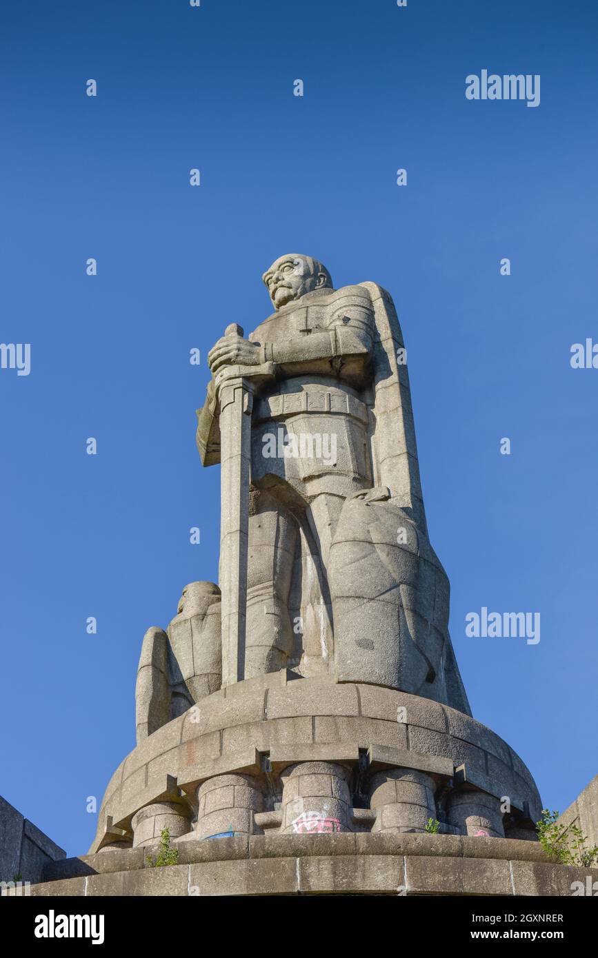 Bismarck Monument, Seewartenstrasse, Neustadt, Hamburg, Germany Stock Photo