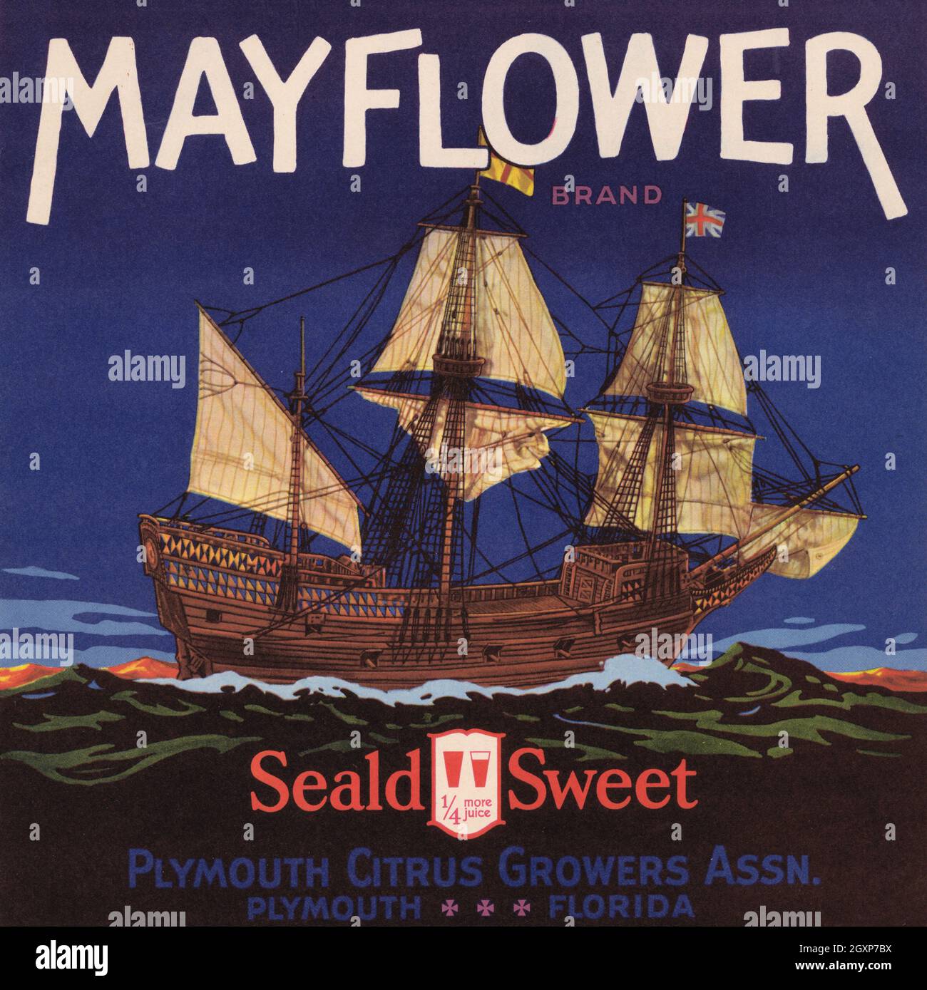 Mayflower Brand Stock Photo